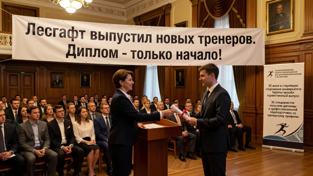 Лесгафт выпустил новых тренеров. Диплом - только начало!