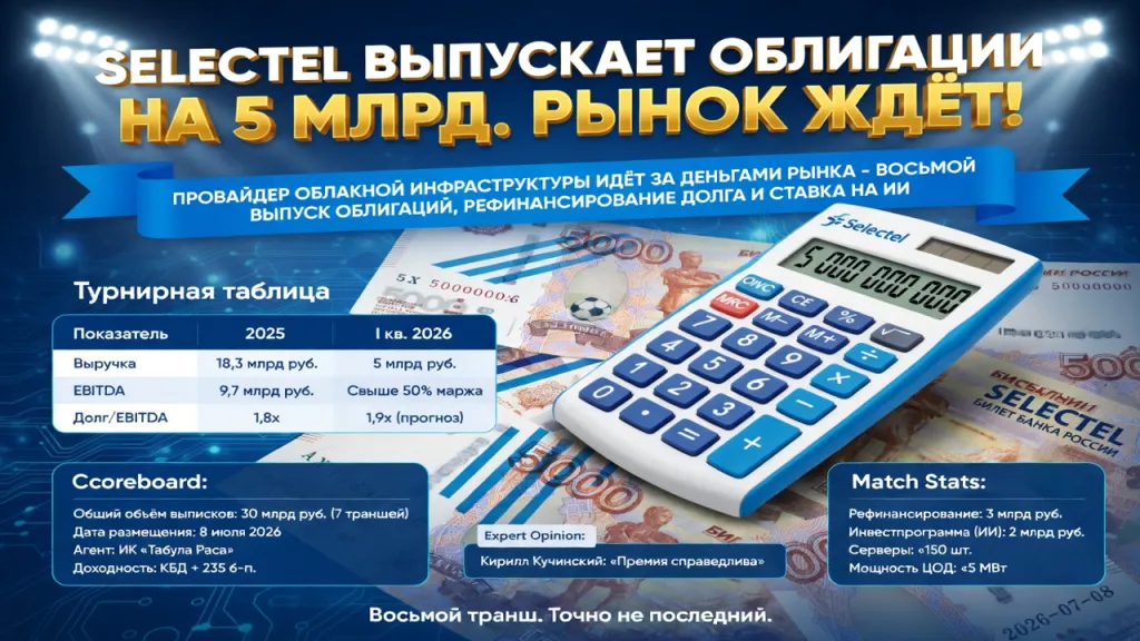 Selectel выпускает облигации на 5 млрд. Рынок ждёт!